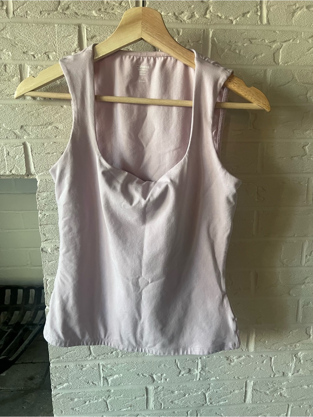Express Body Contour Baby Pink Tank Top Size S